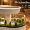 Mini Fontaine d'Ambiance Lumineuse et Diffuseur Style Paysager