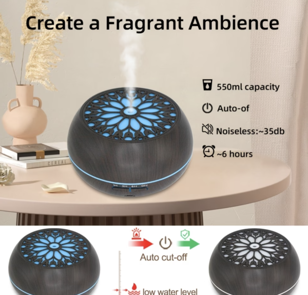 Diffuseur d'Arômes et Humidificateur Soundwave de Grande Capacité