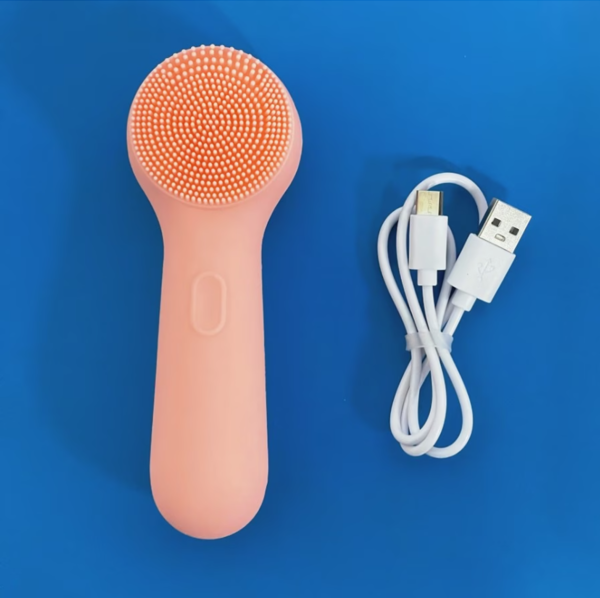 Brosse de Nettoyage Électrique Visage en Silicone – Masseur Vibrant et Nettoyeur de Points Noirs Rechargeable USB