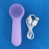 Brosse de Nettoyage Électrique Visage en Silicone – Masseur Vibrant et Nettoyeur de Points Noirs Rechargeable USB
