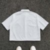 Chemise Homme Manches Courtes Été Décontractée – Coupe Ample, Longueur Courte et Imprimé Créatif