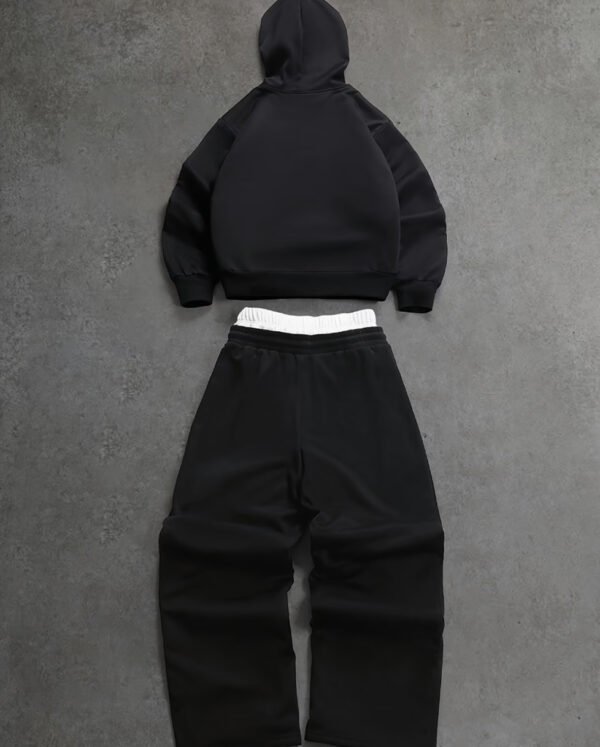 Ensemble Survêtement 2 Pièces Homme – Sweat à Capuche Imprimé et Pantalon à Jambes Larges Streetwear