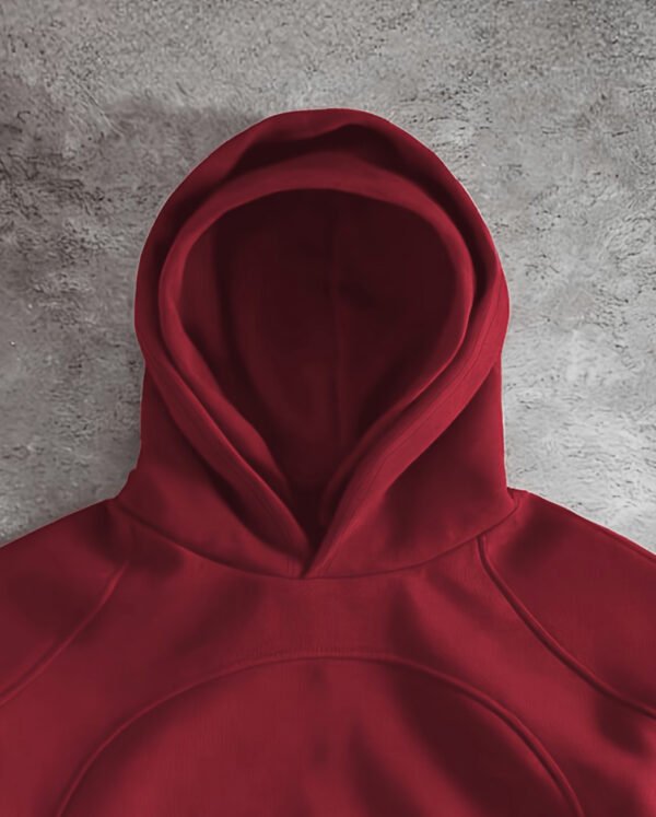 Sweat-Shirt Décontracté pour Homme – Design Patchwork et Double Capuche Superposée