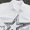 Chemise Homme Manches Courtes Été Décontractée – Coupe Ample, Longueur Courte et Imprimé Créatif
