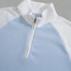 Polo d'Été pour Homme en Tricot Gaufré – Coupe Ample, Col Zippé Demi-Ouvert et Design Patchwork
