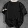 Rectangle 1004 Polo Homme Style Rétro Futur Y2K – Noir Intense avec Col Structuré