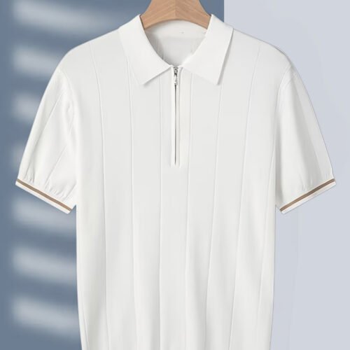 Polo d'Été pour Homme à Manches Courtes – Tissu Léger, Col Classique et Style Décontracté