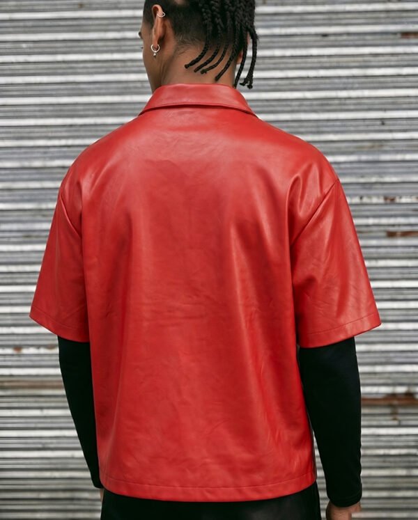 Veste Homme à Manches Courtes – Double Poche Poitrine, Style Street et Fermeture Éclair