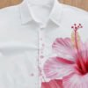 Chemise d'Été Décontractée Homme – Coupe Ample et Motif Créatif pour Vacances ou Quotidien