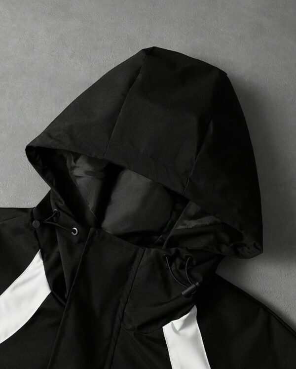 Rectangle 1005 Veste à Capuche pour Homme – Manches Longues et Col Protecteur Intégré