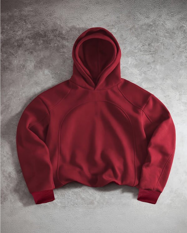 Sweat-Shirt Décontracté pour Homme – Design Patchwork et Double Capuche Superposée