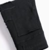 Jean en Denim Stretch Déchiré pour Homme – Coupe Ajustée et Micro-Évasée avec Ourlet Effiloché Style High Street