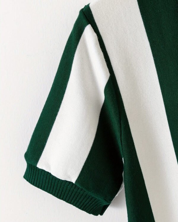 Polo en Tricot Rayé pour Homme – Collection Printemps/Été, Style Affaires et Golf