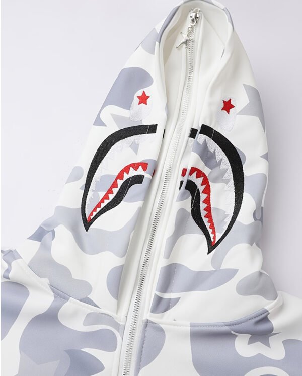 Sweat à Capuche Streetwear pour Homme – Coupe Ample et Manches Longues Style Bape