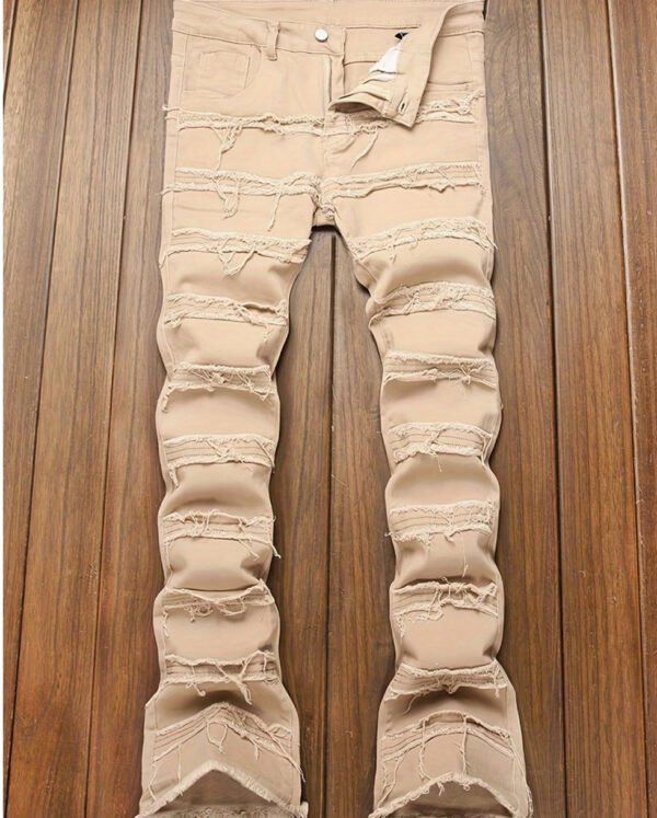 Jean Patchwork pour Homme