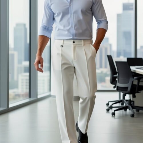Pantalon d'Affaires Décontracté Léger – Coupe Polyvalente Toutes Saisons Spécial Trajets Quotidiens