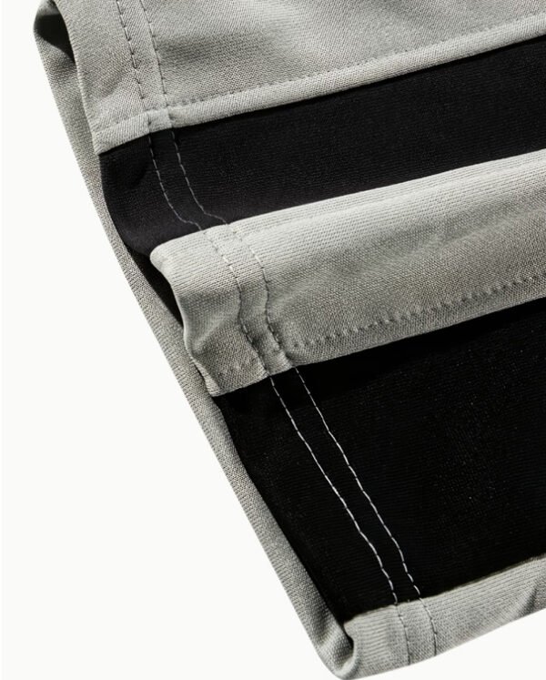 Pantalon Décontracté en Tricot Patchwork pour Homme – Taille Élastiquée et Tissu Souple Toutes Saisons