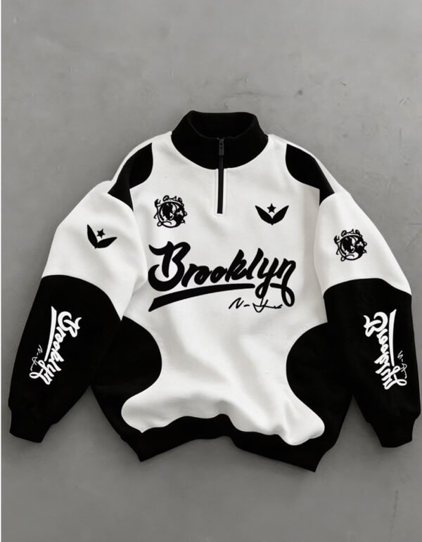 Sweat-Shirt Streetwear Homme – Style Brooklyn Américain et Coupe Décontractée