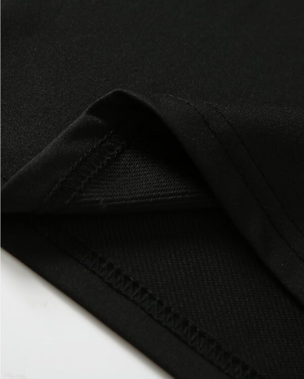 Rectangle 871(1) Polo Homme Style Rétro Futur Y2K – Noir Intense avec Col Structuré