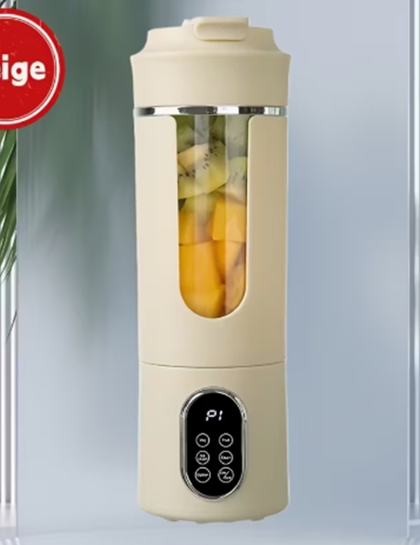 Mini Extracteur de Jus et Blender Portable Hilton 530ml – Mixeur Sans Fil 12 Lames, 21000 RPM avec Broyeur de Glace et Auto-Nettoyage pour Smoothies et Voyage
