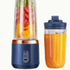 Mini Extracteur de Jus et Mixeur Portable 2-en-1 – Blender Sans Fil à 6 Lames Amélioré, Rechargeable par USB avec 2 Tasses et Couvercle Sport