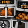 Grande Friteuse à Air Sans Graisse RETOO 6,5L – Air Fryer Électrique 1800W avec Fenêtre Visible, Écran Tactile et 10 Programmes