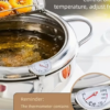 Marmite à Friture Japonaise Tempura en Acier Inoxydable – Casserole Économiseuse d'Huile avec Thermomètre Intégré et Couvercle Égouttoir pour Induction et Gaz – Image 5