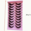 Rectangle 876 (62) Pack de 10 Paires de Faux Cils Volumineux et Moelleux – Effet Naturel Épaissi, Regard Intense et Texture Fluffy