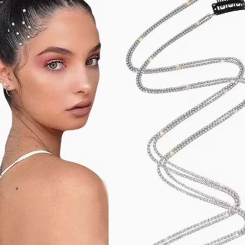 ot de 3 Bijoux de Tête pour Tresses et Dreadlocks – Épingles à Clips avec Chaînes Pendantes, Glands Fluides et Cordons de Perruque Intégrés