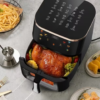 Friteuse à Air Sans Huile XXL 10,5L avec Fenêtre Visible – Air Fryer Électrique 1800W, 7 Programmes Prédéfinis, Technologie de Cuisson Rapide et Économe en Énergie