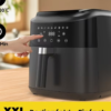Rectangle 877 - 2026-07-05T221714.876 Friteuse à Air Chaud XXL 9 Litres – Air Fryer Ultra-Puissant 2350W, Écran Tactile LED, 9 Programmes de Cuisson et Rappel de Secouage