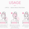 LAIKOU Masque de Boue Sakura 0.88Oz – Masque à l'Argile Hydratant, Nettoyant Pores Hypoallergénique et Booster d'Éclat