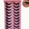 Rectangle 877 (54) Pack de 10 Paires de Faux Cils Volumineux et Moelleux – Effet Naturel Épaissi, Regard Intense et Texture Fluffy