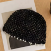 Bonnet Ample Ajouré à la Main pour Femme – Bonnet Léger Élastique et Sans Bord en Maille Tissée, Style Décontracté & Chic