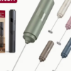 Mousseur à Lait Électrique Portable Multicolore – Émulsionneur et Mélangeur Polyvalent avec Étui de Rangement pour Lattes, Cappuccinos et Shakes Protéinés