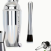 Ensemble Professionnel de Shaker à Cocktails avec Support – Kit de Barman Complet en Acier Inoxydable (Shaker, Jigger, Pilon, Passoire, Cuillère) pour Bar à Domicile et Restaurant – Image 3
