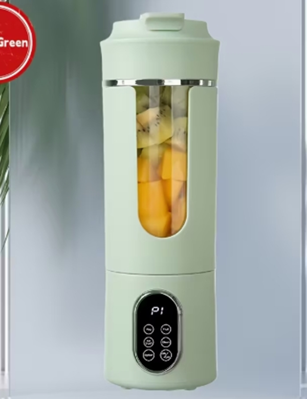Mini Extracteur de Jus et Blender Portable Hilton 530ml – Mixeur Sans Fil 12 Lames, 21000 RPM avec Broyeur de Glace et Auto-Nettoyage pour Smoothies et Voyage