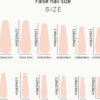 Faux Ongles Press-On Longs Trapézoïdaux Brillants – Kit de 24 Pièces à Rayures Animales Roses et Noires avec Colle Gel et Lime