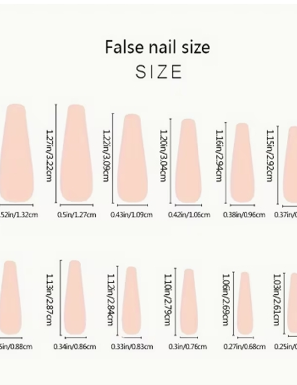Faux Ongles Press-On Longs Trapézoïdaux Brillants – Kit de 24 Pièces à Rayures Animales Roses et Noires avec Colle Gel et Lime
