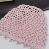 Bonnet Ample Ajouré à la Main pour Femme – Bonnet Léger Élastique et Sans Bord en Maille Tissée, Style Décontracté & Chic