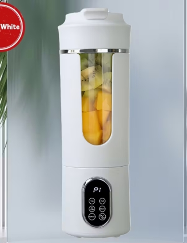 Mini Extracteur de Jus et Blender Portable Hilton 530ml – Mixeur Sans Fil 12 Lames, 21000 RPM avec Broyeur de Glace et Auto-Nettoyage pour Smoothies et Voyage