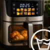 Grande Friteuse à Air Sans Graisse RETOO 6,5L – Air Fryer Électrique 1800W avec Fenêtre Visible, Écran Tactile et 10 Programmes