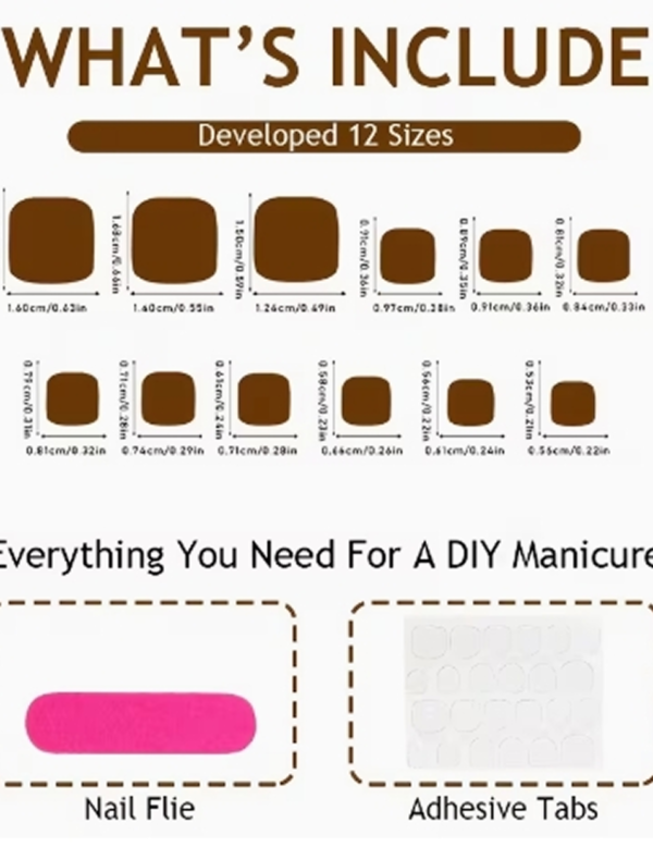 Faux Ongles d'Orteils Press-On Dégradé Rose et Blanc – Kit de 24 Pièces Brillantes avec Motifs Floraux et Strass