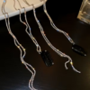 ot de 3 Bijoux de Tête pour Tresses et Dreadlocks – Épingles à Clips avec Chaînes Pendantes, Glands Fluides et Cordons de Perruque Intégrés