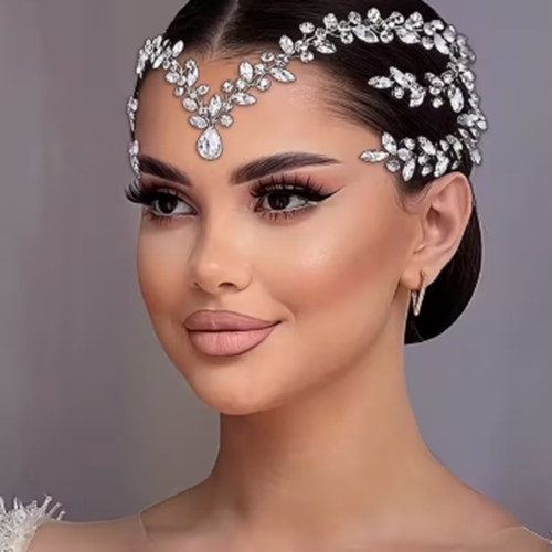 Bandeau Bijou de Tête avec Pendentif Goutte d'Eau HP599 – Accessoire de Scène, de Déguisement et de Soirée Élégant