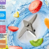 Mini Extracteur de Jus et Mixeur Portable 2-en-1 – Blender Sans Fil à 6 Lames Amélioré, Rechargeable par USB avec 2 Tasses et Couvercle Sport