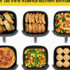 Rectangle 879 (91) Friteuse à Air Chaud XXL 9 Litres – Air Fryer Ultra-Puissant 2350W, Écran Tactile LED, 9 Programmes de Cuisson et Rappel de Secouage