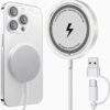 Chargeur Sans Fil Magnétique 15W – Technologie MagSafe & Induction Haute Précision pour iPhone 12 à iPhone 17 (Pro, Max, Mini)