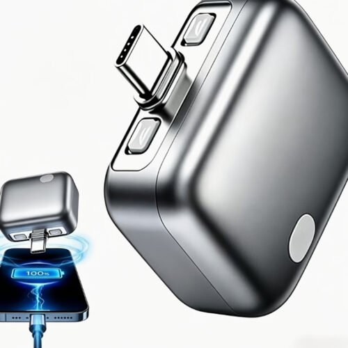 Adaptateur de Charge Rapide Intelligent 140W USB-C – Connecteur Magnétique Escamotable, Protection Anti-Surcharge avec Arrêt Automatique à 100 % pour Charge de Nuit Sécurisée
