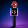 Microphone de Karaoké Sans Fil Portable Tout-en-Un (Modèle 2026) – Haut-Parleur Intégré, Lumières LED Dynamiques & Changeur de Voix Amusant